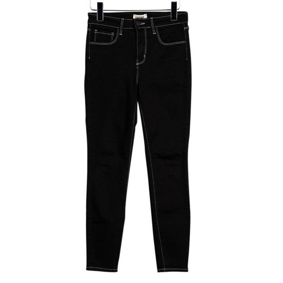 L'Agence Mid-Rise Skinny Leg Jeans Black Sz. XS / 25 - Picture 2 of 14